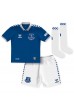 Everton Ashley Young #18 Jalkapallovaatteet Lasten Kotipeliasu 2023-24 Lyhythihainen (+ Lyhyet housut)